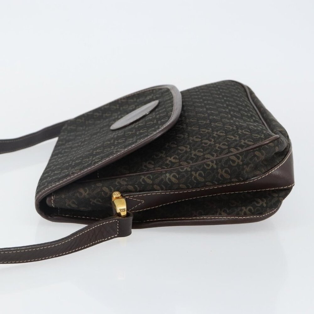Authentic LOEWE Anagram Shoulder Bag Canvas Brown Gold - Picture 11 of 16